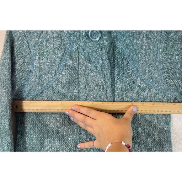 prAna Angelica Duster Wool Mohair Blend Yoga Pullover Open Front Women's Sweater - Picture 10 of 11